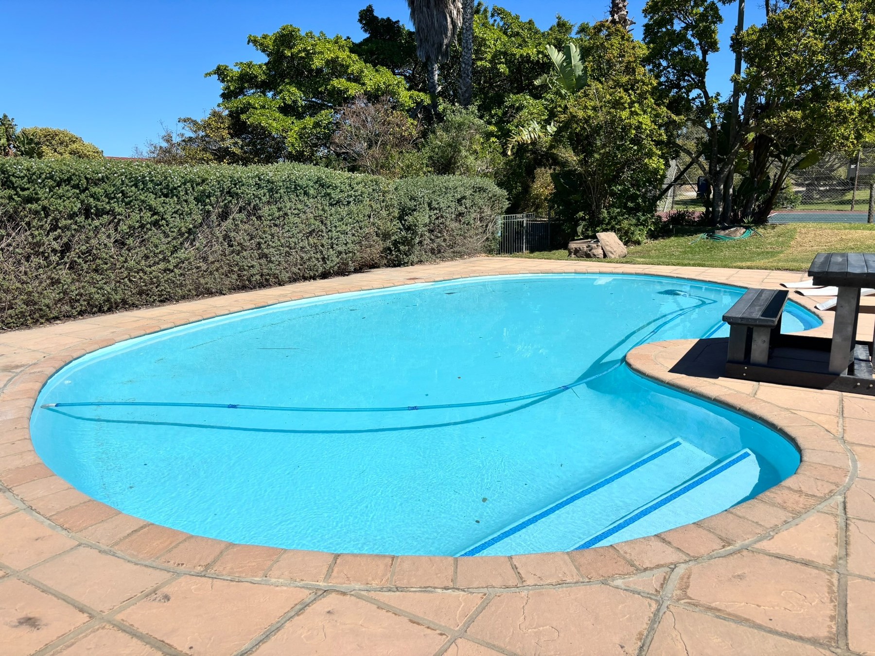 Shallow children’s swimming pool at Castleton Estate